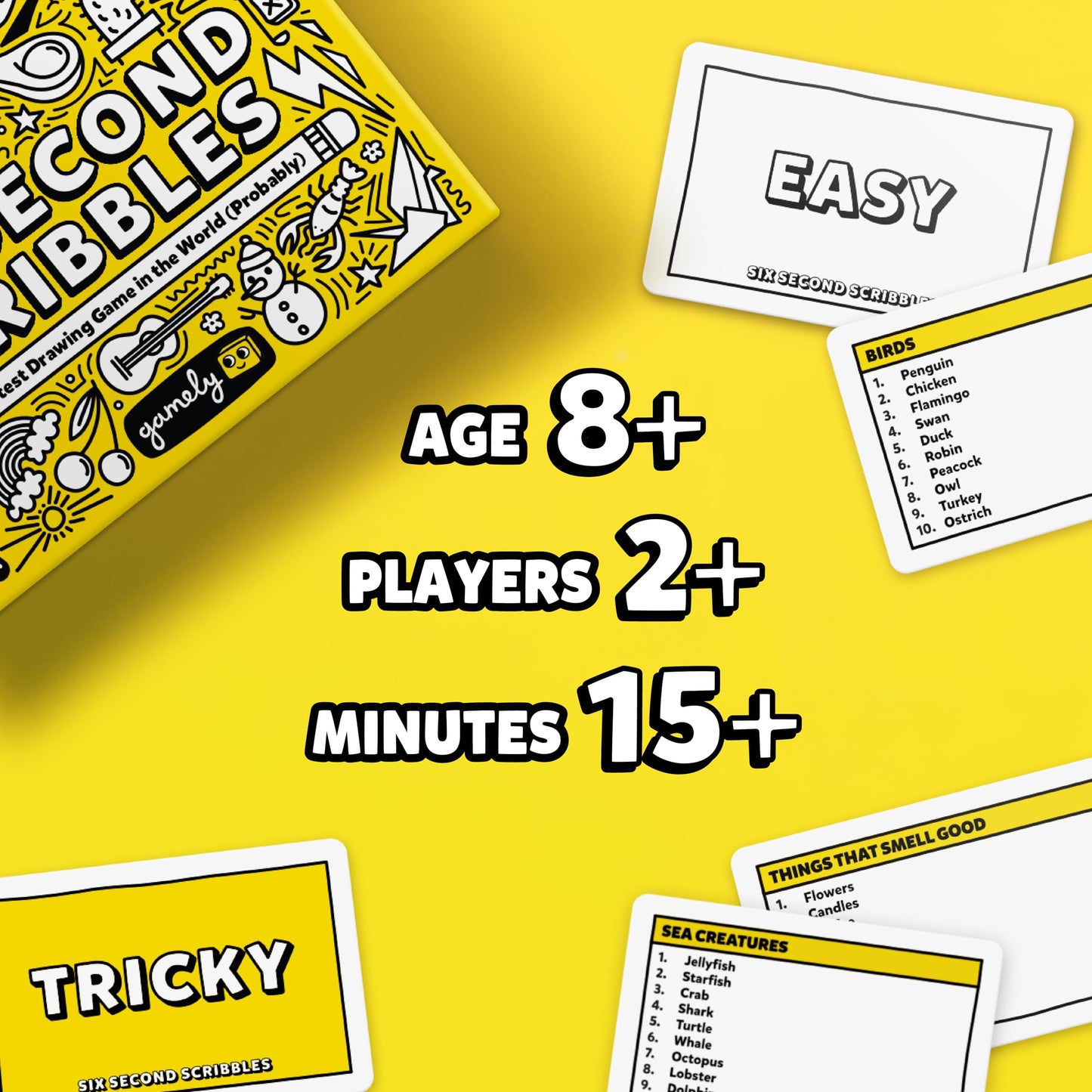 Six Second Scribbles: The frantically fast and fantastically fun drawing game | A family friendly party game for children, teens and adults (Six Second Scribbles)