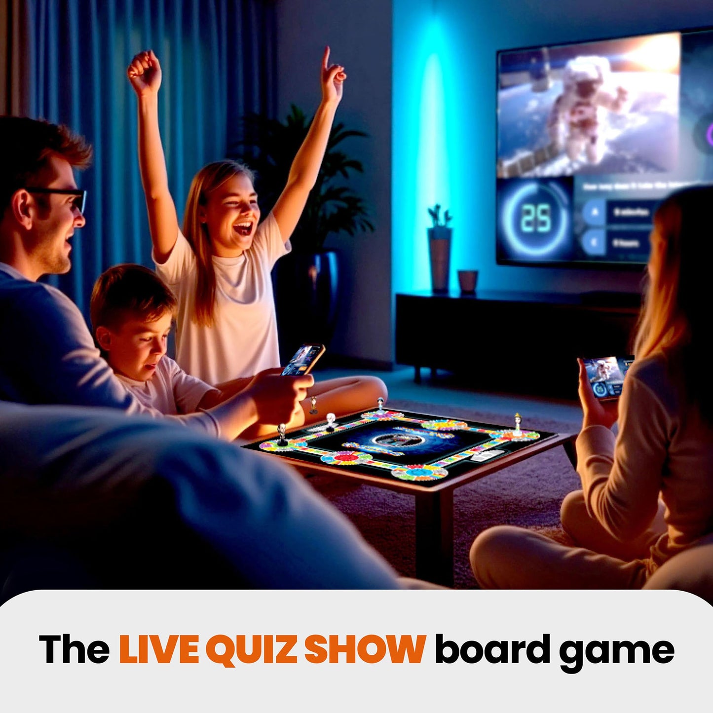 Outsmarted - The App-Connected TV Quiz-Show Board Game | Kids, Teens & Adults | Next-Level Game Night For Family & Friends | 2–24 Players | Age 8+ | 10,000+ Questions | 2026 Edition