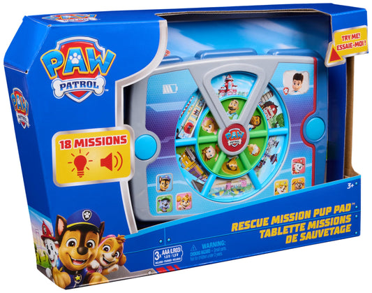 Paw Patrol Academy Rescue Mission Pup Pad, Interactive Toy with Lights, Sounds and Music, Pretend Play Kids Toys for Boys and Girls Ages 3 and Up