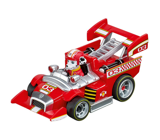 Carrera PAW Patrol Ready Race Rescue slot racing track with Chase and Marshall, 4.9 meters long, UK plug, for ages 6 and up.