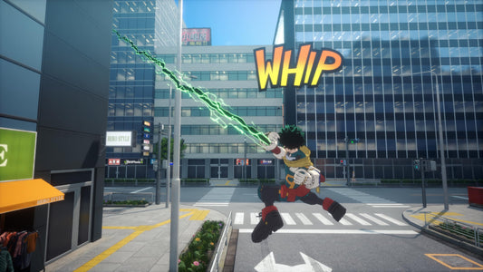 Bandai Namco's My Hero Academia: All’s Justice PlayStation 5 game cover with characters and artwork on the front.