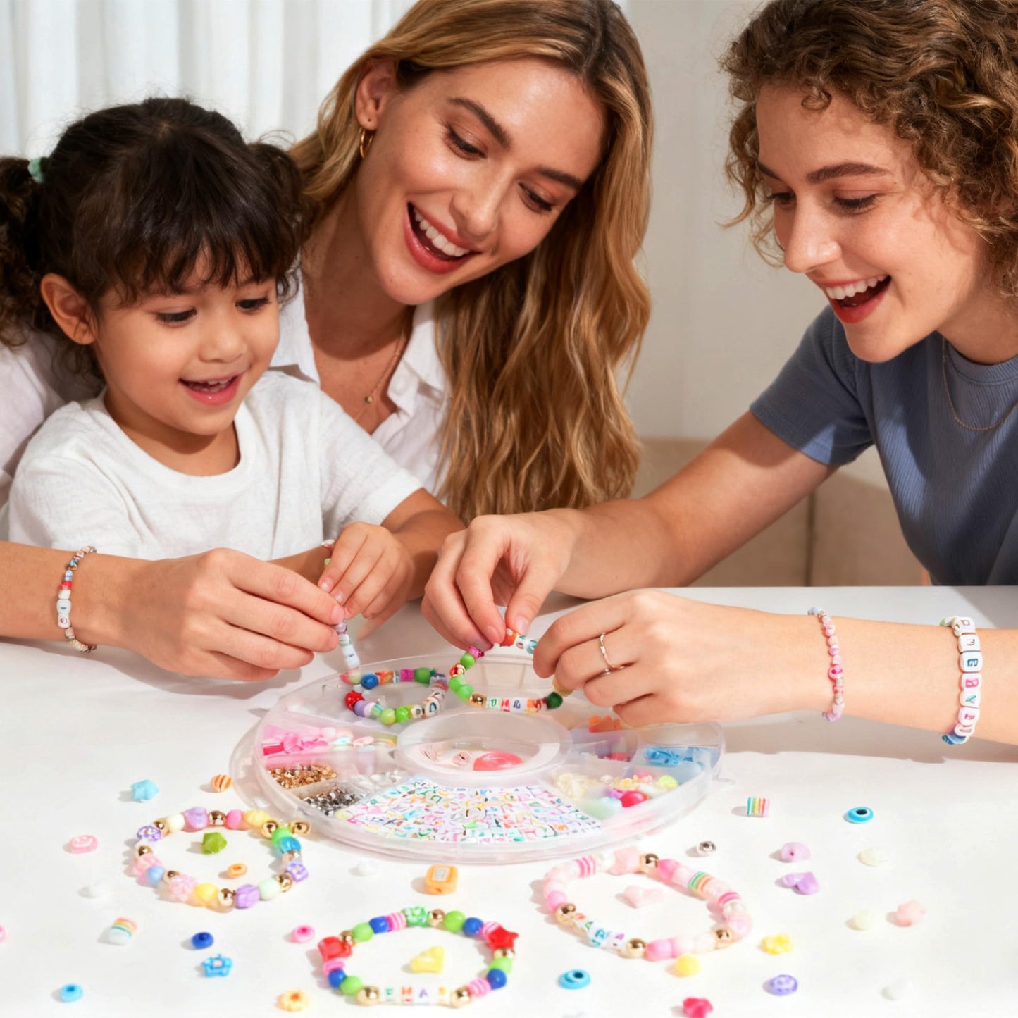 TOVABA Bracelet Making Kit for Adults & Kids – Beads, Charms, and Alphabet Beads for DIY Jewellery – Fun Craft Kit for Creating Custom Bracelets, Necklaces & More