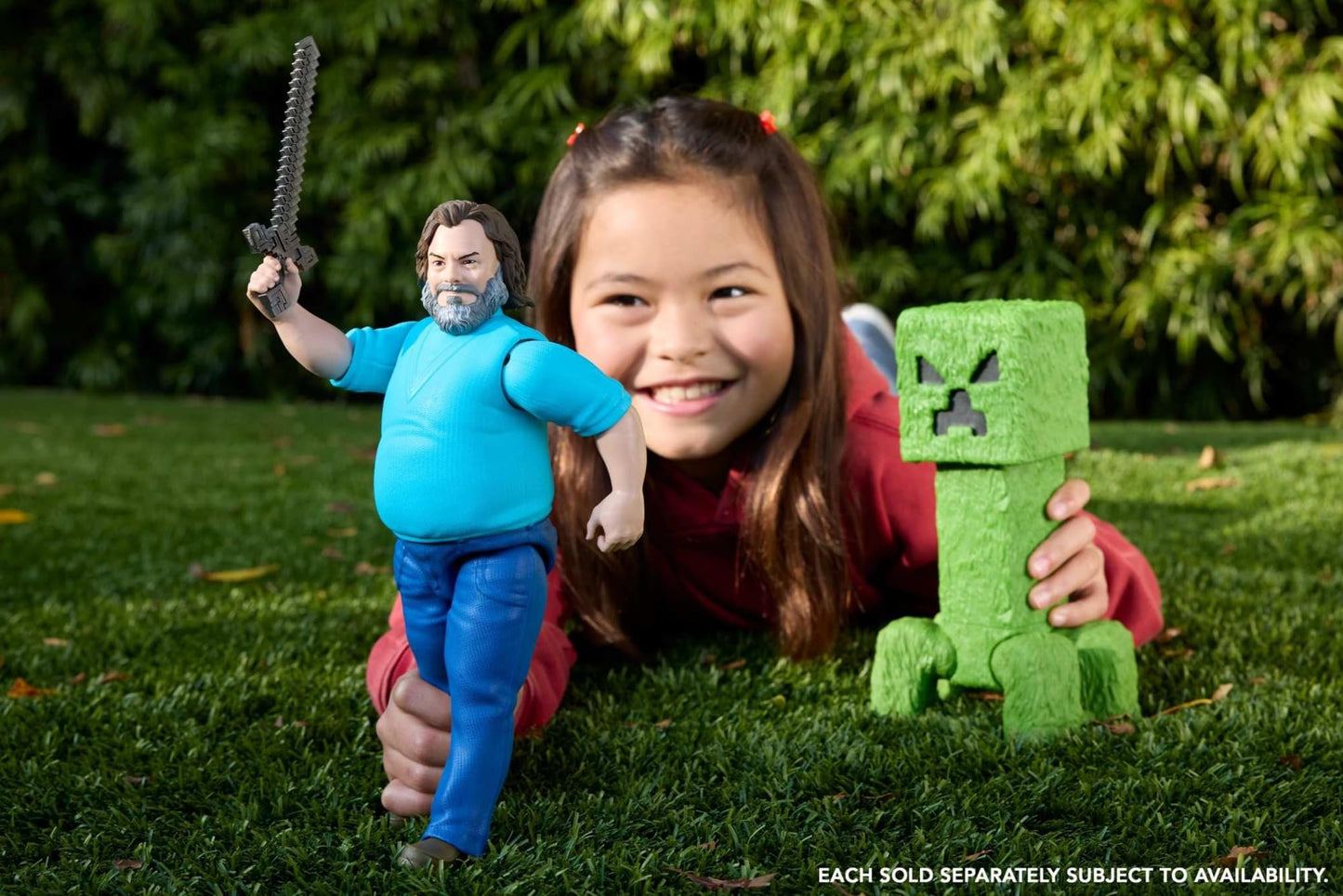 Mattel Minecraft Large-Scale Action Figure, 12-inch Posable Creeper Toy Collectible Inspired by A Minecraft Movie, JFR66