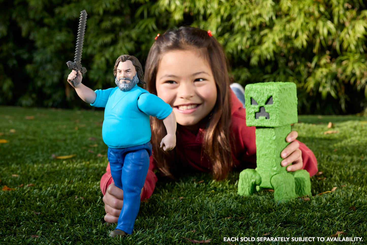 Mattel Minecraft Large-Scale Action Figure, 12-inch Posable Steve Toy Collectible Inspired by A Minecraft Movie, JGG67