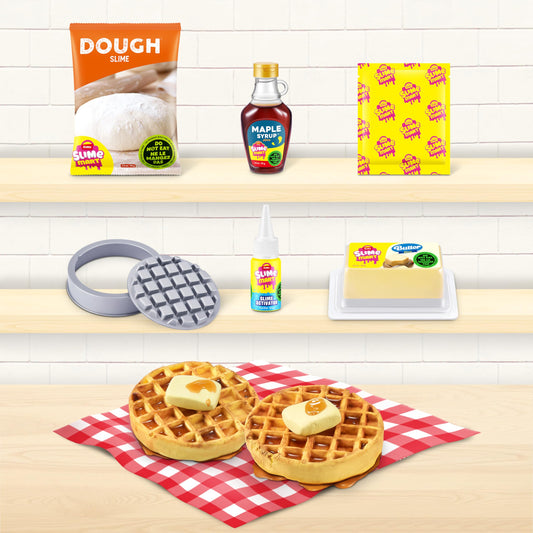 Slime Mart small bag with colorful slime for kids, ideal for arts and crafts, making fun waffle-shaped slime toys for children ages 6-10.