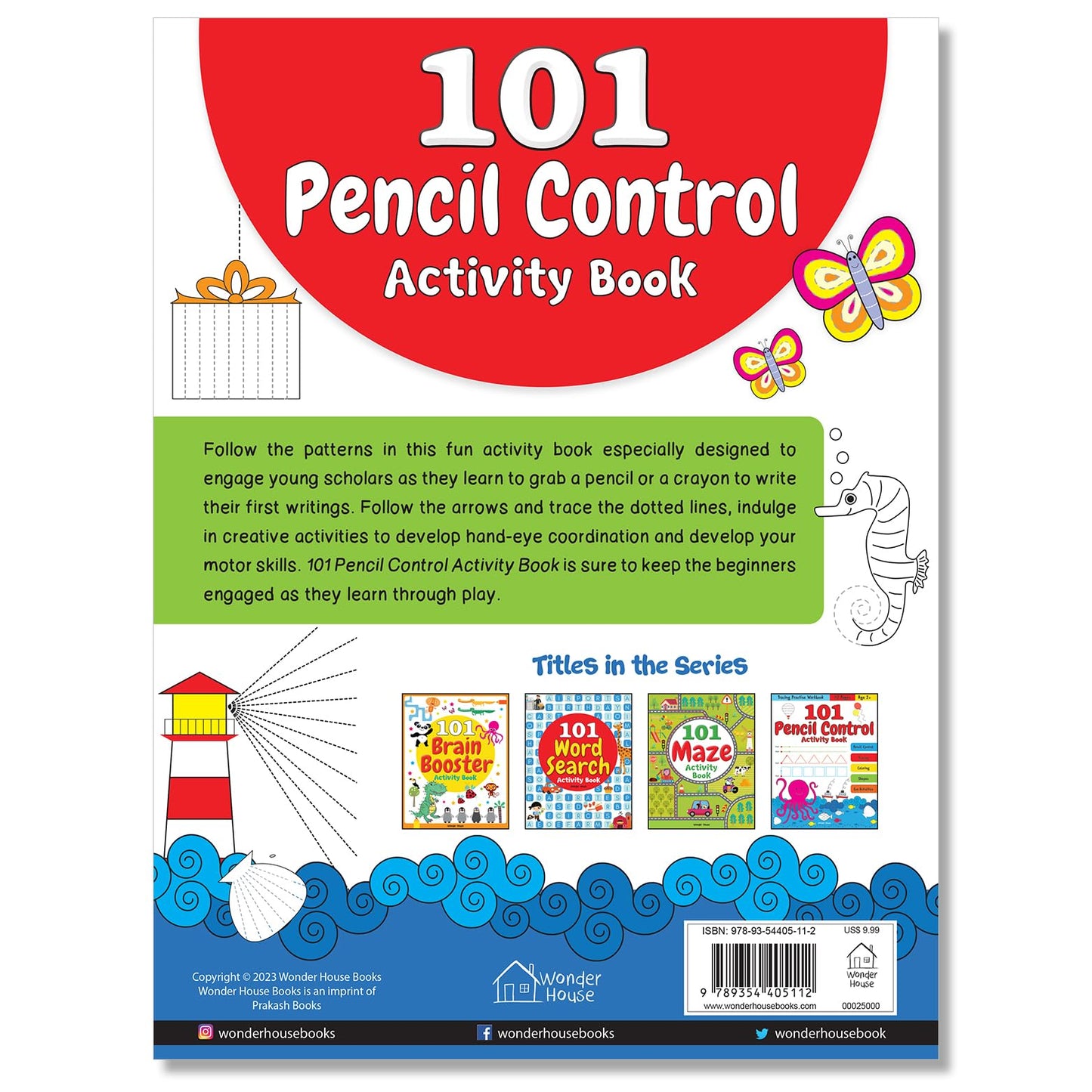 101 Pencil Control Activity Book For Kids: Tracing Practise Book Age 2+