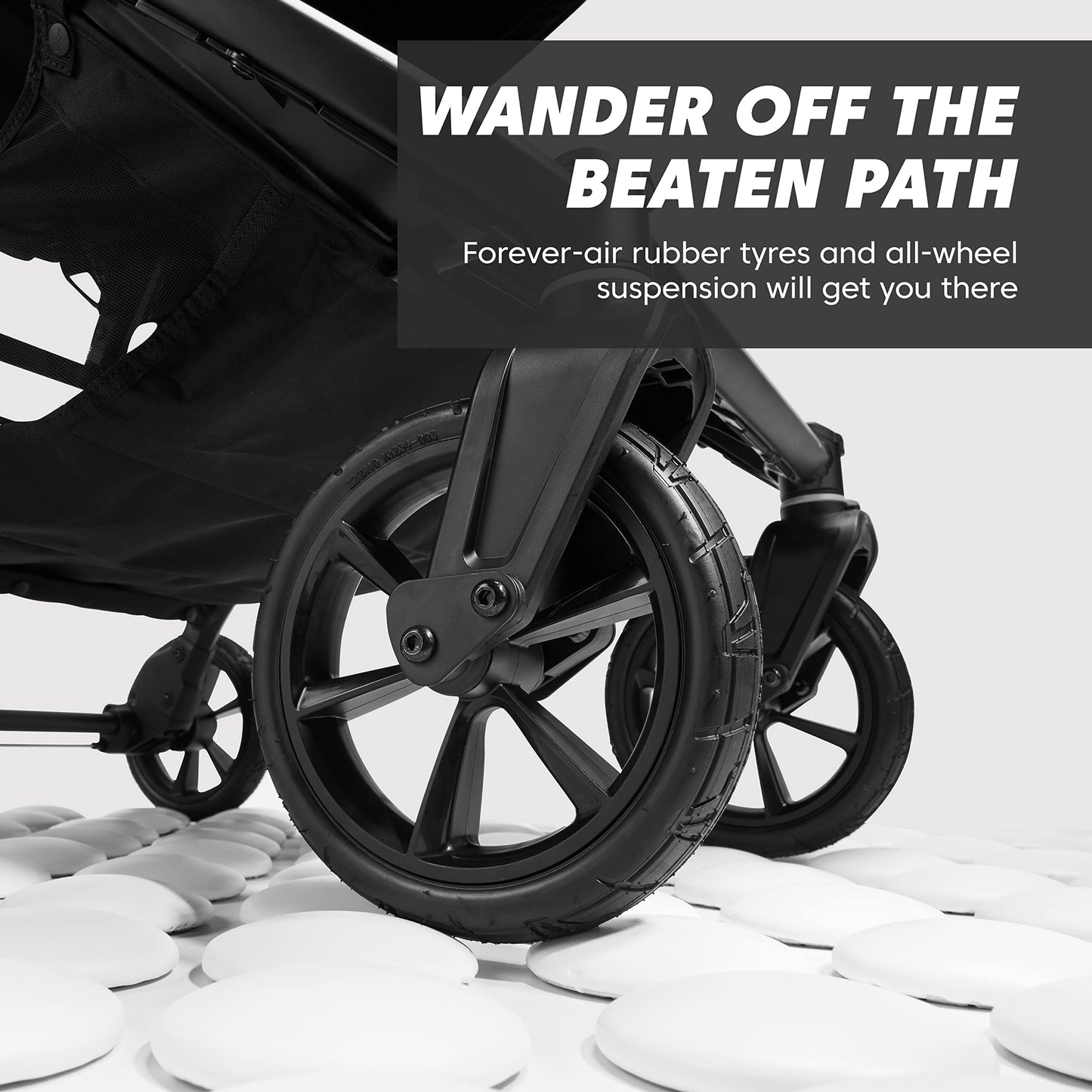 Baby Jogger City Mini GT2 Double All-Terrain Double Pushchair | Lightweight, Foldable Stroller | Opulent Black
