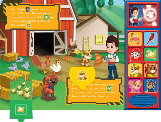 Nickelodeon PAW Patrol - Animal Rescues! Lift-a-Flap Sound Book - PI Kids (Play-A-Sound)