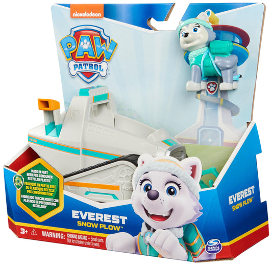 Paw Patrol, Everest’s Snow Plow, Toy Car with Collectible Action Figure, Sustainably Minded Kids’ Toys for Boys & Girls Aged 3 and Up