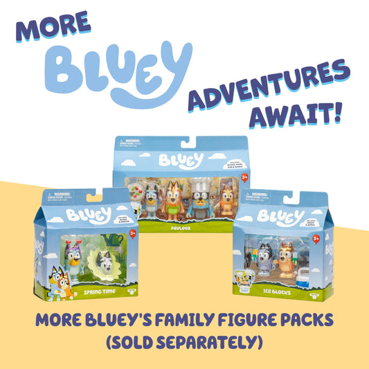 Bluey Heeler Family Road Trip 4WD Vehicle, Includes Articulated Chilli Figure, With Open Roof To Easily Fit 4 Figures Inside, Ideal for all 2.5 Inch Figures (Sold Separately)