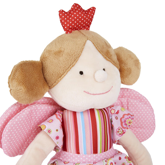 Mousehouse Gifts Pink Fairy Princess Doll Soft Toy With Wings and Crown Gift for Girls