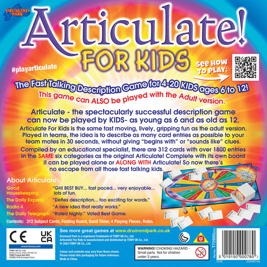 Drumond Park Articulate! For Kids - Family Kids Board Game | The Fast Talking Description Game | Family Games for Adults and Children Suitable From 6+ Years