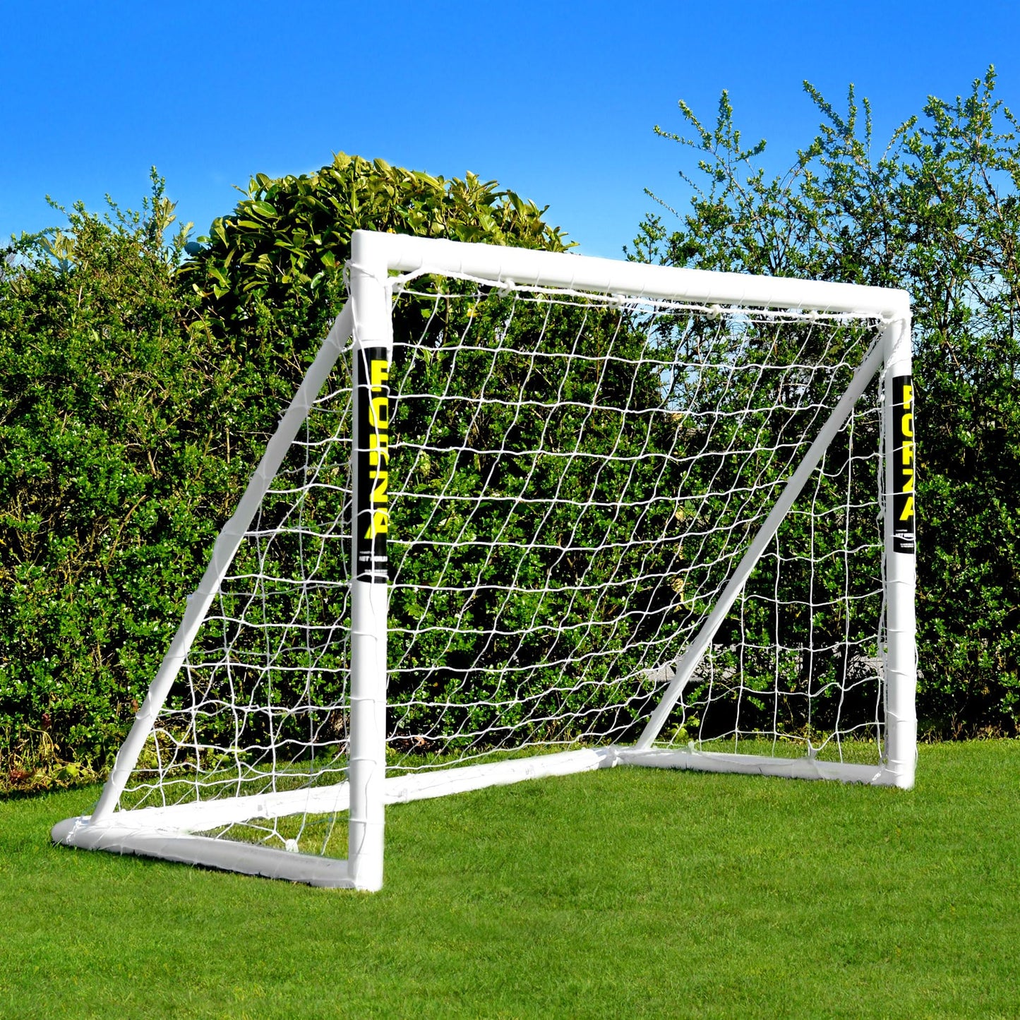 FORZA 6 x 4ft Kids Football Goal - The World’s #1 Garden Goal! | 100% UK-Made, 2 Min Setup, Unbreakable Goalpost + Target & Ball Bundle - Buy Once, Play Forever! (With Target Sheet)