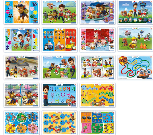 Clementoni- Paw Patrol: Interactive Learning Playtable with Quiz Pen & Educational Cards (4-6 + Years)