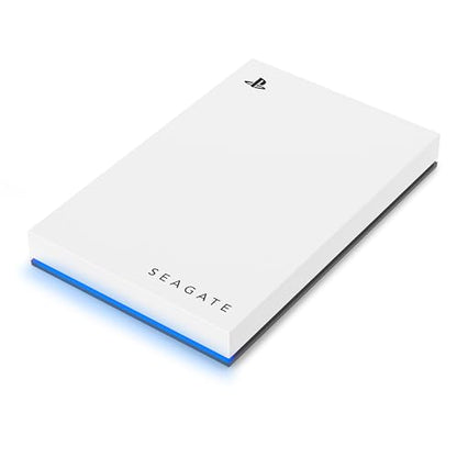 Seagate 5TB Game Drive for PS4 and PS5 with blue LED, external USB 3.0 HDD, officially licensed for PlayStation consoles