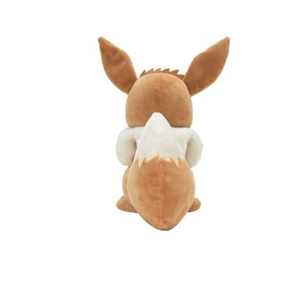 12-inch Pokémon Eevee plush toy featuring soft fabric and authentic details, perfect for collectors and fans.