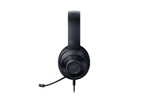 Razer Kraken X Lite - Wired Ultralight PC Gaming Headset - Surround Sound bendable cardioid microphone (230g light, 3.5 jack for PS4, PS5, Switch, Xbox One, Xbox Series X|S) Black