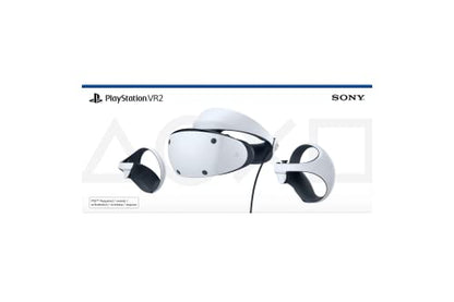 Sony PlayStation VR2 virtual reality headset with sleek design and adjustable straps for immersive gaming experiences.