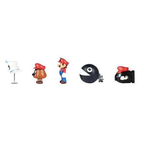 Super Mario Nintendo Odyssey action figures multi-pack with poseable 2.5-inch collectible toys for kids and collectors.