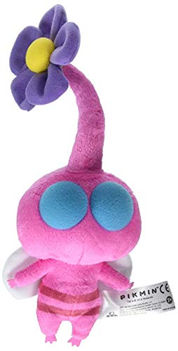 Nintendo Pink Pikmin plush toy, 17cm soft and cuddly plush from the official San-Ei licensed Nintendo collection.