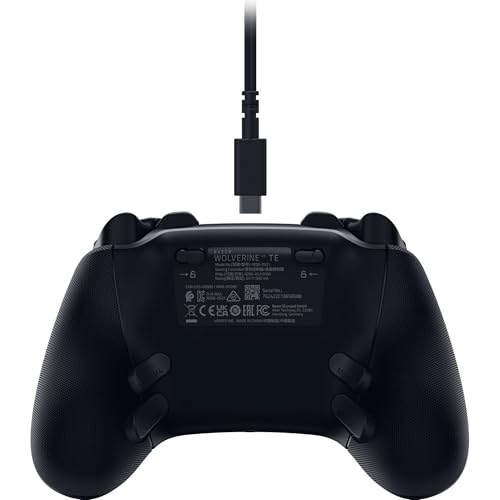 Razer Wolverine V3 Tournament Edition wired esports controller for Xbox X|S and PC with mecha tactile buttons and 8-way D-pad in black.