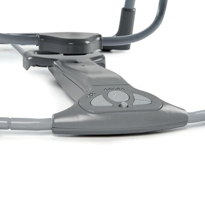 Ingenuity Swing 'n Go Deluxe baby swing with cushioned harness, plush toys, sounds, foldable design, suitable for 0-9 months.