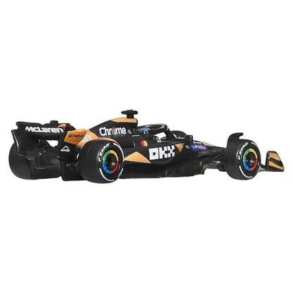 Hot Wheels 1:64 Scale Premium Die-Cast Formula 1 Collectible Toy Race Car with Real Riders Tires & Metal/Metal Body & Chassis (Styles May Vary), JBM11