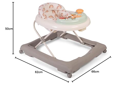 Red Kite Baby Go Round Jive electronic walker with interactive musical play tray featuring woodland walk design for infants.