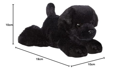 Aurora, 31295, Mini Flopsies Blackie Black Labrador Dog, 8in, Soft Toy, 8"