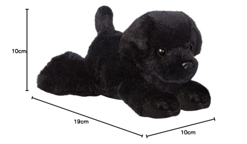 Aurora, 31295, Mini Flopsies Blackie Black Labrador Dog, 8in, Soft Toy, 8"