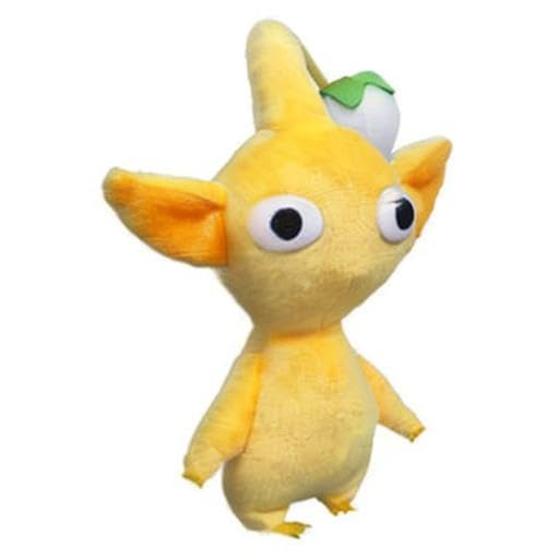 Nintendo Yellow Pikmin 17cm plush toy, soft and cuddly official San-Ei licensed Nintendo character plush.