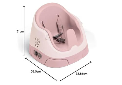 Mamas & Papas Baby Bug Booster Seat for Dining, Detachable Tray, Harness, Adjustable Seat and Non-Slip Feet, Blossom (Pink)
