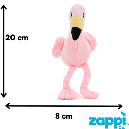 Zappi Co Children's Soft Cuddly Plush Toy Animal - Perfect Perfect Soft Snuggly Playtime Companions for Children (12-15cm /5-6") (Flamingo)