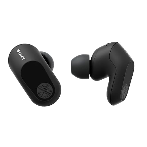 Sony INZONE Buds true wireless gaming earbuds with 360 spatial sound, active noise cancelling, lightweight design, and black finish.