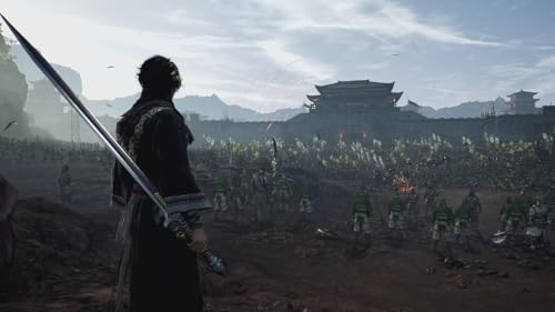 Close-up of Dynasty Warriors: Origins PlayStation 5 game case by KT, featuring cover art and branding.