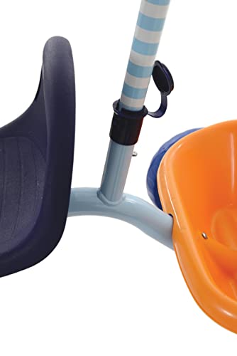 Bluey First Ride On Trike - Licensed Kids' Ride On Toy with Adjustable Handle, Easy-Switch Pedal Clutch, Puncture-Proof Tyres, Steel Frame, Front Mudguard, Rear Storage Suitable age 2 years +