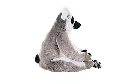 Wild Republic Ring Tailed Lemur Plush Soft Toy, Cuddlekins Cuddly Toys, Gifts for Kids 30 cm