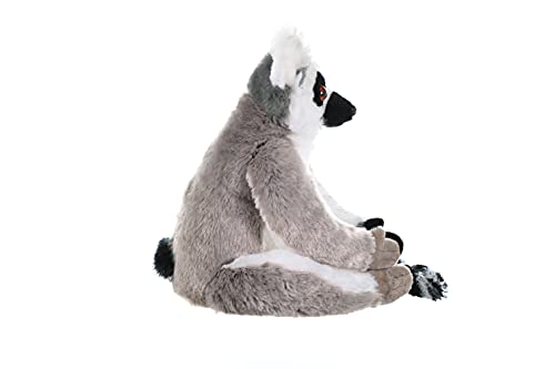 Wild Republic Ring Tailed Lemur Plush Soft Toy, Cuddlekins Cuddly Toys, Gifts for Kids 30 cm