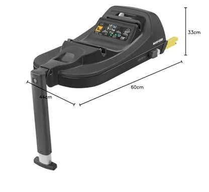 Maxi-Cosi CabrioFix i-Size Car Seat Base, 40-75 cm, 0-12 kg, ISOFIX Car Seat Base, Installation Feedback, Click & Go, Compatible with the Maxi-Cosi CabrioFix i-Size Baby Car Seat