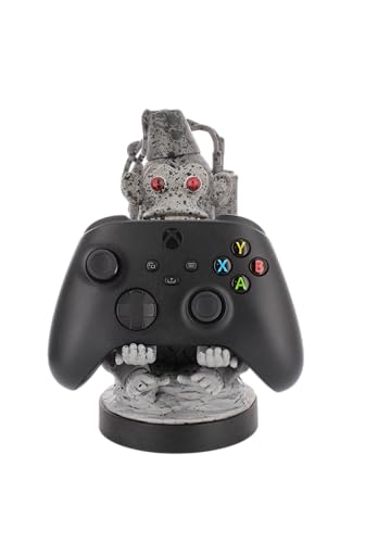Cableguys Monkey Bomb controller holder and phone stand for gaming room and desk, compatible with Xbox, PlayStation, and standard controllers.