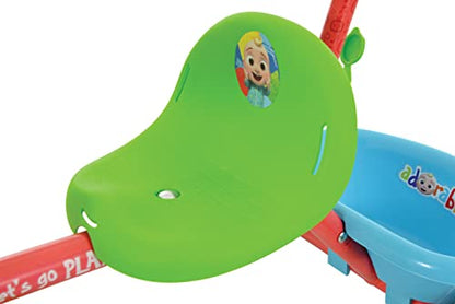 CoComelon My First Trike for Toddlers - Baby Trike with Parent Handle - Adjustable Tricycle - Push Along Bike - 79x44x97cm