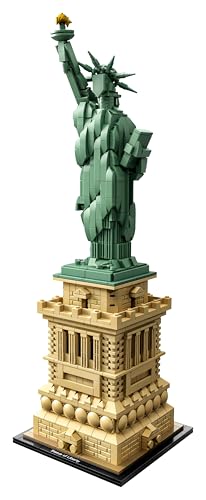 LEGO Architecture Statue of Liberty model kit, detailed building set with iconic design for adults, great for home decor.