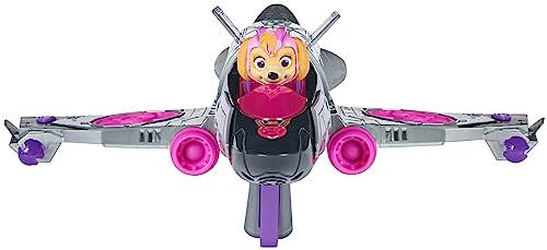 Paw Patrol: The Mighty Movie, Transforming Rescue Jet with Skye Mighty Pups Action Figure, Lights and Sounds, Kids’ Toys for Boys and Girls 3+
