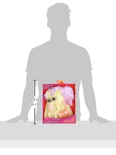 Our Generation 6-piece summer dress outfit with sunny day accessories for 18-inch dolls.