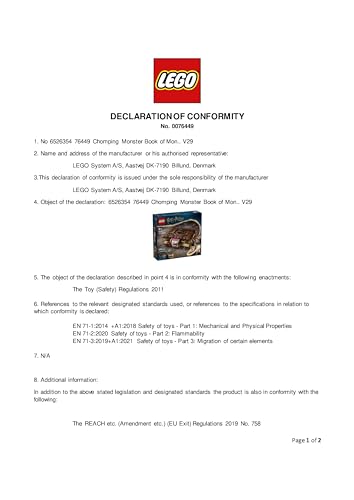 LEGO Harry Potter Chomping Monster Book of Monsters toy with Neville Longbottom minifigure and pull-back motor feature.