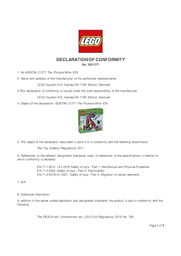 LEGO Minecraft The Pickaxe Mine - Interactive Building Toy - incl. Alex, Miner and Stray Spider Jockey Figures - Collectible Gamer Gift for 8+ Year Old Boys & Girls - 21277