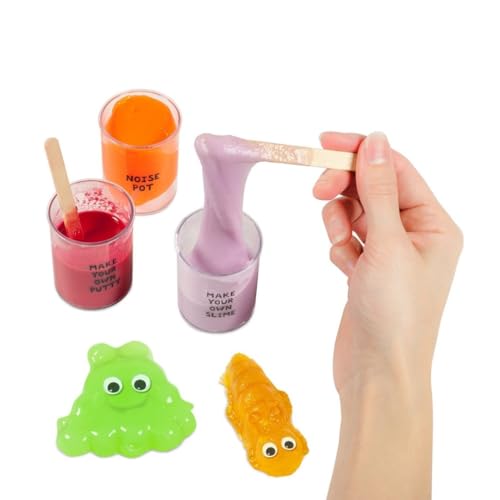 Galt Toys Slime Lab science kit for kids ages 5 and up, featuring colorful slime ingredients and mixing tools.