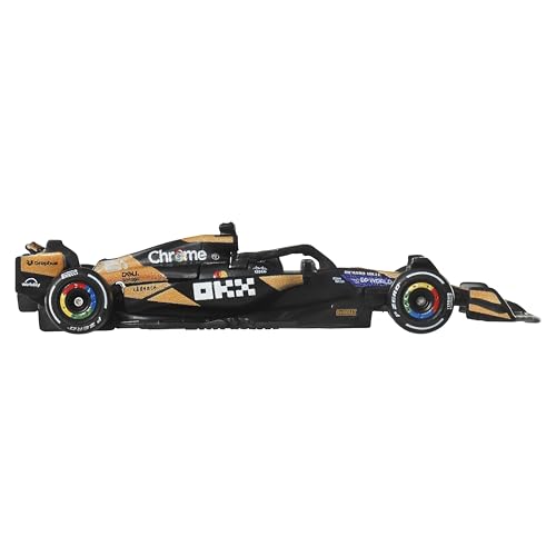 Hot Wheels 1:64 Scale Premium Die-Cast Formula 1 Collectible Toy Race Car with Real Riders Tires & Metal/Metal Body & Chassis (Styles May Vary), JBM11