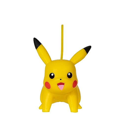 Eight Pokémon battle figures including Pikachu, featuring six 2-inch and two 3-inch figures in a colorful display.