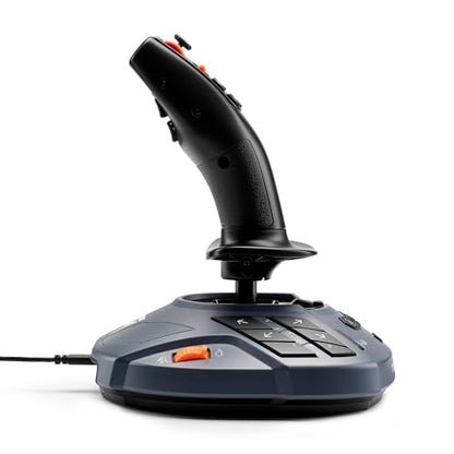 Thrustmaster SimTask FarmStick multifunctional farming joystick with controls for PS5 and PC, designed for realistic farming simulation.